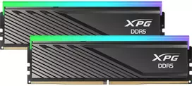 RAM Adata operatyvioji atmintis AX5U6000C2832G-DTLABRBK, 64GB, DDR5-6000, 2x 32GB, CL28, 1.1 V, XPG Lancer Blade RGB, XMP, AMD EXPO