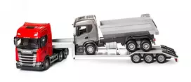 Emek Scania S krautuvas su savivartis 30615E, 1:25, 99cm, 68cm, 31cm, nulenkiami rampa, atramos, hidraulinis vertimas