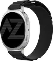 Accezz nailoninė „Alpine“ apyrankė, skirta Samsung Galaxy Watch 9 (40/44mm) / Watch 8 (40/44mm) / Classic (46mm) – juoda