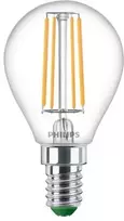 Philips LED filamentinė lemputė itin efektyvi E14 3,8 W 2700 K P45 permatoma