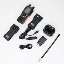 PNI Escort HP 102 kelių standartų nešiojama CB radijo stotelė, 4W, 12V-24V, AM-FM su PNI Extra 40 CB antena su magnetu