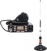 CB radijo stoties komplektas PNI Escort HP 6800 ASQ, 12/24 V su CB antena PNI ML70 su magnetu