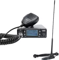 CB radijo stoties komplektas PNI Escort HP 9700 USB ir CB antena PNI Extra 45 su magnetiniu pagrindu