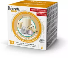 Baltojo šokolado kapsulės CIOCCOBIANCA, 12 kaps., Dolce Vita, Dolce Gusto® aparatams