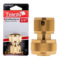 Žalvarinė greitoji žarnos jungtis BRASS-LINE, 3/4″ TVARDY T07307