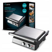 Elektrinis kontaktinis grilis Ariva 2000W, be teflono, atverčiamas 180°, panini