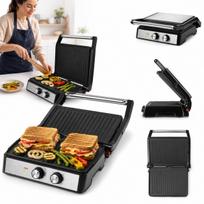 Elektrinis grilis 2500W, sulankstomas sumuštinių ir panini keptuvas su laikmačiu