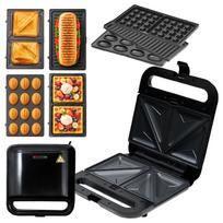 Sumuštinių keptuvė 4in1: skrudintuvas, vaflinė, grillis, panini