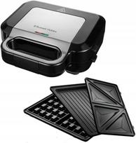 Sumuštinių keptuvė Russell Hobbs 3in1: skrudina duoną, kepa vaflius ir panini