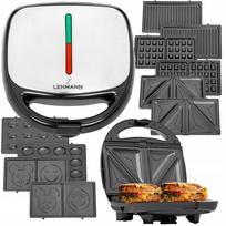 Sumuštinių keptuvė–grilis 5in1, vaflių, panini, tortilijų gaminimui, 1200 W