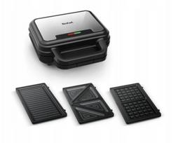 Sumuštinių keptuvė TEFAL SW383D10, 3in1, 700 W, vafliams, panini, sumuštiniams, 3 plokštelės