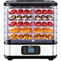 Maisto džiovintuvas grybams, vaisiams, daržovėms, žolelėms, 5 padėklai, 400 W, tylus, su laikmačiu