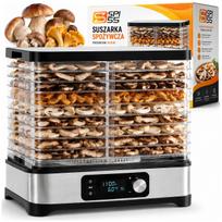 Maisto džiovintuvas grybams, vaisiams, daržovėms ir žolelėms, 600 W, 6 sietai, laikmatis, reguliavimas