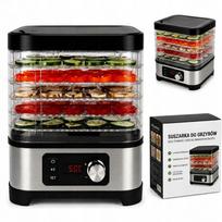Maisto džiovyklė, 500 W, 6 padėklai, temperatūros ir laiko valdymas