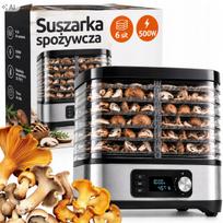Maisto džiovintuvas, 6 padėklų, 500W, su temperatūros reguliavimu