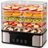 Maisto džiovintuvas grybams, vaisiams, daržovėms, žolelėms, 1000W, 5 padėklai, laikmatis, 35–70°C
