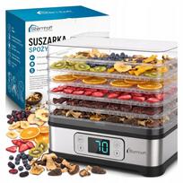 Džiovintuvas grybams, vaisiams, žolelėms ir mėsai, 500 W, 5 padėklai, BPA nenaudojama