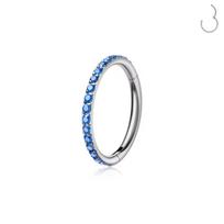 Kaishee ASTM F136 implantinės klasės titano nosies žiedas su vyriuku Clicker lankelis kūno papuošalams auskarams De Titanio Piercing Titan Ring 1.2x6mm gray