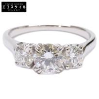 HARRY WINSTON Finished Pt950 0.52ct Three Diamond Ring Ring ring PlatinumUsed