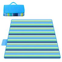 Large Picnic Blanket Folding Waterproof Outdoor Blanket Durable Beach Mat Blanket Outdoor Picnic Rug for Camping Hiking blue