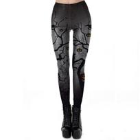 New Halloween costumes hot-selling women's tight nine-point leggings 1 XL gray