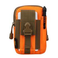 Vyriški lauko sportiniai taktiniai telefono juosmens diržo krepšiai „Fanny Pack Pouch“ Užtrauktuku užsegamos kišenės oranžinė