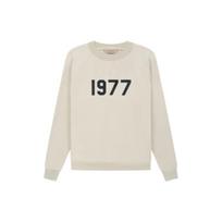 Fear of God Essentials Essentials 1977 Collection SS22 Crewneck Long Sleeve Fleece Sweatshirt Men Sweatshirt Wheat FOG-SS22-179 XXL beige