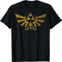 Legend Of Zelda Royal Crest Distressed Badge T-Shirt XXXXXL brown