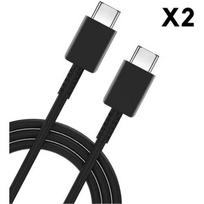 USB-C to USBC Cable for SAMSUNG S22 5G - S22 ULTRA 5G - S21 FE 5G - S21 - S21 PLUS - S20 FE -S20-NOTE 20-A53-A72 [SET OF 2] Phonillico® balta