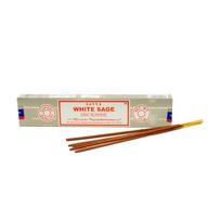 Šalavijų kvapo smilkalų lazdelės White Sage, Satya, 15g