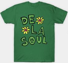 De La Soul trumpomis rankovėmis Vyriški Unisex S-3XL Žali Ventiliatorių meno Unisex Marškinėliai XXXL black