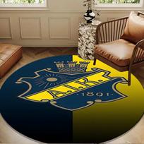 Aik Crest  Round mat, Anti-slip Circle Carpet Chair rug For livingroom,Bedroom, doormat home decor Gift Christmas Gifts 100cmx100cm