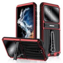 for Samsung Galaxy S22 S21 Ultra Aluminum Metal Case with Screen Protector Heavy Duty Dustproof Dropproof Shockproof Metal Case for Galaxy S22&without packaging