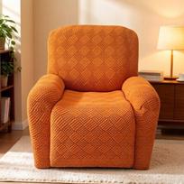 Snow Bud Plaid Chivas Split Sofa Dust Cover 3-Seater 8-Piece Set