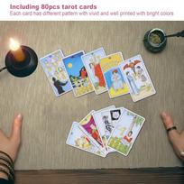 80pcs Tarot Cards Interactive Desktop Game English Divination Tarot Cards Entertainment Tools