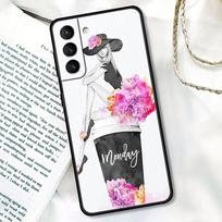 „Boss Girl“ dėklo dangtelis, skirtas „Samsung Galaxy S21 S22 S20 Ultra FE Plus S7 S8 S9 S10 Plus“ dėklai „Fundas Coffee Fashion Beautiful Girls“ Samsung S22 5G