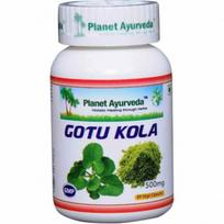 Maisto papildas Gotu Kola, Planet Ayurveda, 60 kapsulių