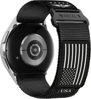 22mm Hook Loop Nylon Band for Garmin 265/255/Venu 2/3/4 45mm, for Samsung GW3/Gear S3, Lightweight Sport Replacement Strap 22mm gray