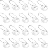 4/8/20Pcs Strong Suction Fish Tank Suction Hooks Suction Clip Cable Ties Kit  Moss Shrimp Nest 20Pcs 15cm white