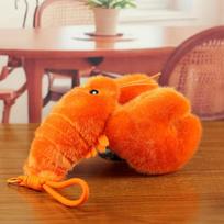 Small Lobster Plush Charm With Hanging Rope For Keys And Backpack Decorations S orange