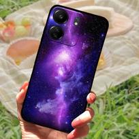 For Redmi 13C 4G Case TPU Silicone Soft Protective Phone Back Cover For Xiaomi Poco C65 Fashion Printing Shockproof Bumper Bags For Redmi 13C 4G purple