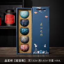 Ceramic Jianzhan Tea Cup Set Glazed Personal Gaiwan Gongfu Drinking Handmade Chinese Style Style 06