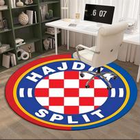 Hajduk Split Football Crest Round Rug for Livingroom,Bedroom, Palyroom, Chair Rug, Area rug, Circle Carpet, Fan Christmas gift 80cmx80cm