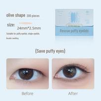 Invisible Double Eyelid Stickers: Self-Adhesive, Natural Finish for Single or Swollen Eyelids Includes Y Fork Tool white