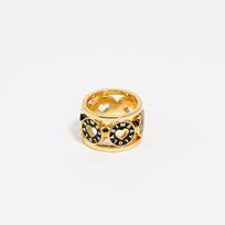BIMBA Y LOLA [25FW] BIMBA Y LOLA Black Heart Logo Gold-Tone Metal Ring B256AIR007BKD Black_16 beige