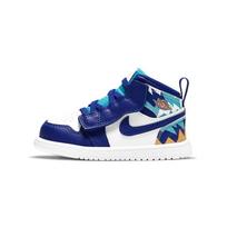Air Jordan 1 Mid ALT Toddler 'Geometric Pint' (Unisex) White / White / Concord / Chlorine Blue Toddler Shoes AT4613 105 21.0 blue