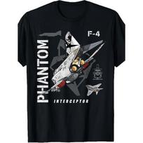 F-4 Phantom II Jet Graphic T-Shirt in Black for Men, Vintage Style Ideal for Home, Gifts, Work, Or Outdoor Activities (Suitable for Birthdays, XL juoda