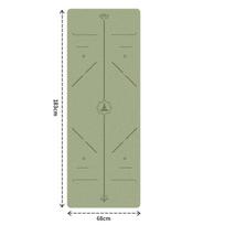 Šlifuota PU gumos jogos kilimėlis Neslystantis Storas Atsparus dilimui Sugeriantis prakaitą Sportinis fitneso kilimėlis Sportinis Pilateso kilimėlis 183cm*61cm*5mm 183cmx61cmx5mm