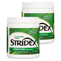 Stridex Sensitive Acne Exfoliating Pads 90 Pads - Gentle Acne BHA Care, Korean 90 Pads(2pcs)