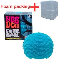 Schylling Nee Doh Fuzz Ball Soft Squishy Stress Ball Sensory Fidget Toy Stress Relief Fun Desktop Decor Relaxation Gift black